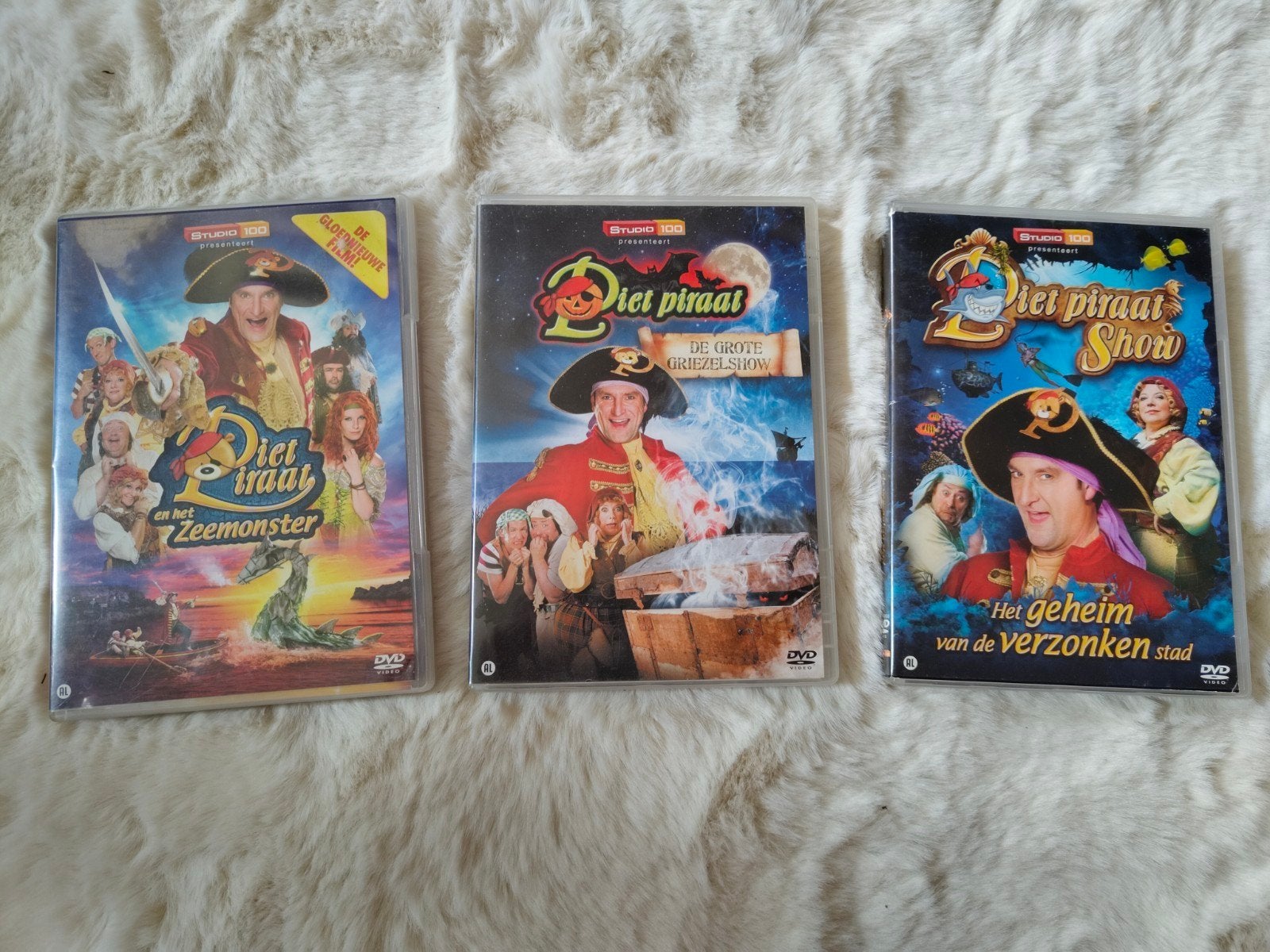 Piet piraat 3 dvds, Ophalen, Gebruikt