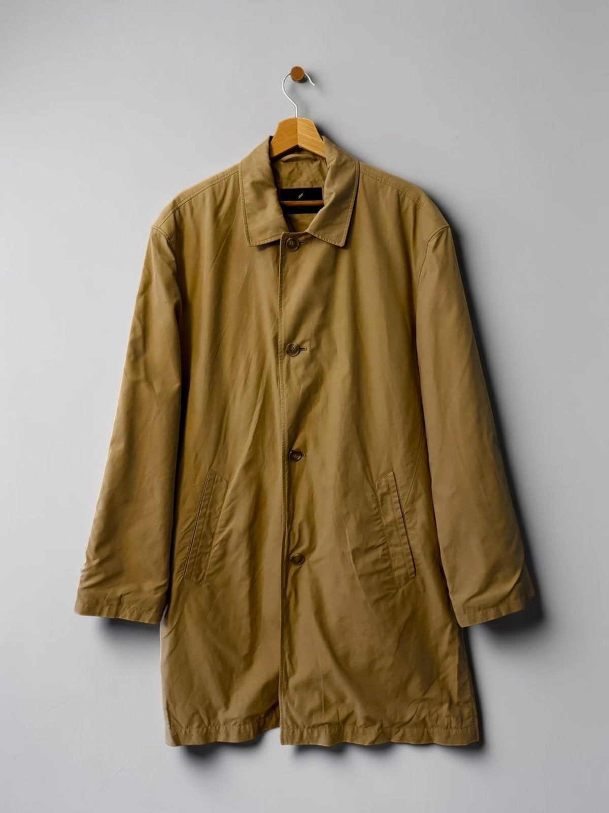 Daniel Hechter car coat trenchcoat jas beige 48 50 L large, Ophalen of Verzenden, Zo goed als nieuw, Maat 48/50 (M), Beige