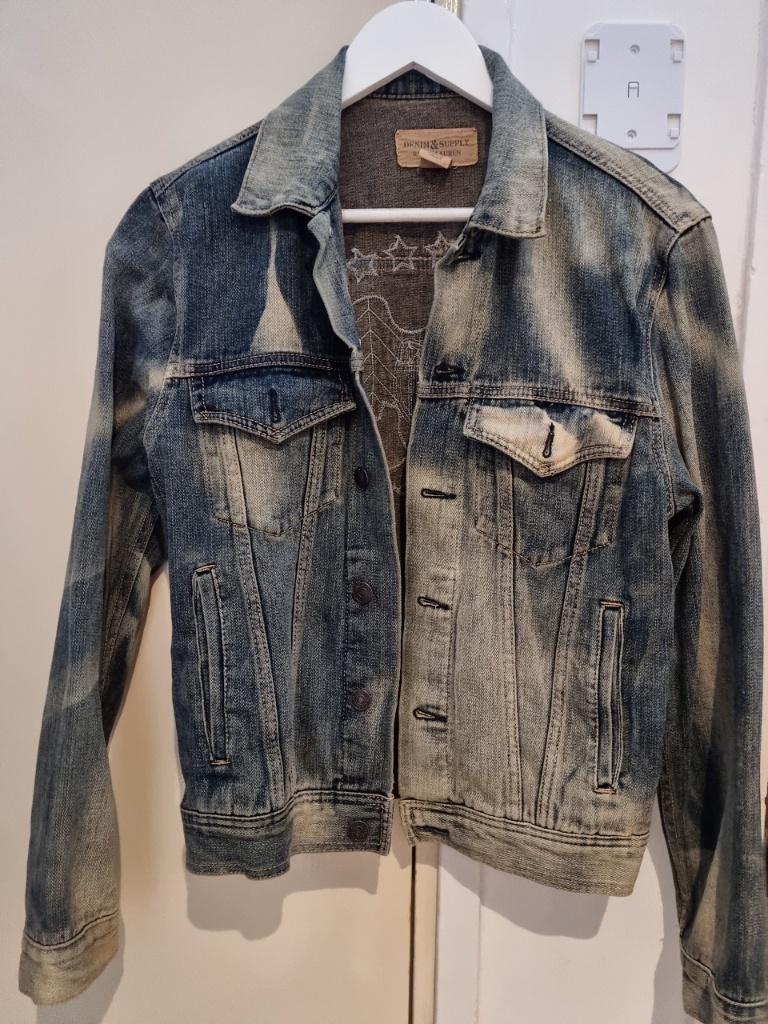 Jas | Vintage denim jacket | Ralph Lauren, Ralph Lauren, Ophalen of Verzenden, Zo goed als nieuw, Maat 48/50 (M)