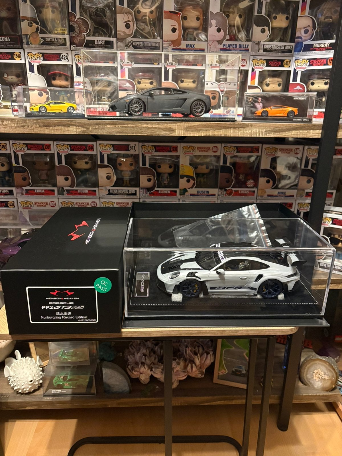 1:18 HH Porsche 911 992.1 GT3RS Nurburgring Record edition, Hobby en Vrije tijd, Ophalen of Verzenden, Zo goed als nieuw, Overige merken