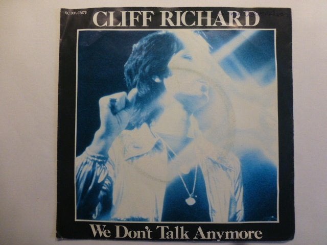 Cliff Richard. We don 't talk anymore. / Count me out., Cd's en Dvd's, Ophalen of Verzenden, Gebruikt, 7 inch, Pop