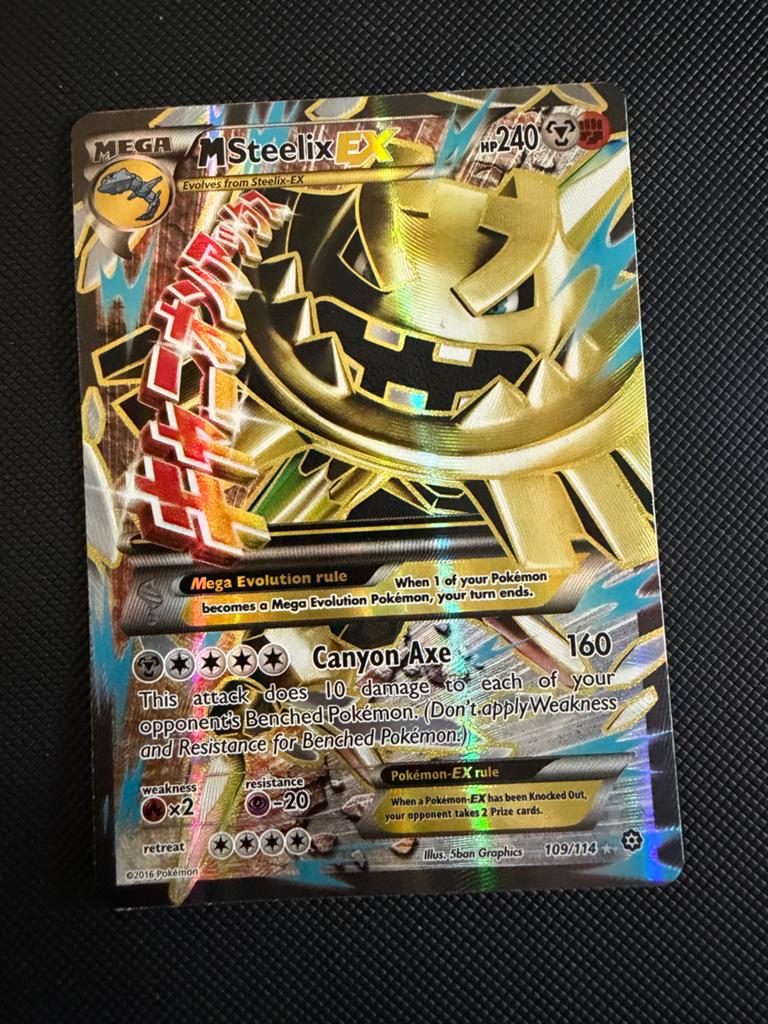 M Steelix EX 109/114 Near Mint Pokemon Kaart, Hobby en Vrije tijd, Verzamelkaartspellen | Pokémon, Ophalen of Verzenden, Zo goed als nieuw