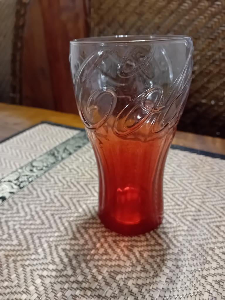 Coca-Cola glas - Collectors item, Verzamelen, Overige Verzamelen, Gebruikt, Ophalen