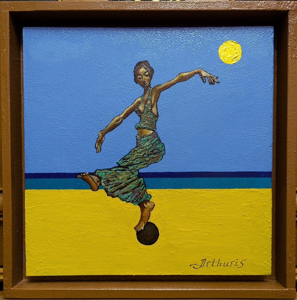 "Zeemeermin"  Origineel schilderij, Verzenden