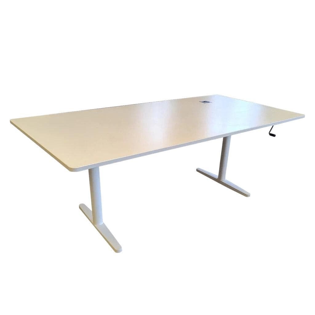 Vitra Slingerbureau Wit B200xD100, Overige typen, Gebruikt, In hoogte verstelbaar, Spaanplaat of MDF