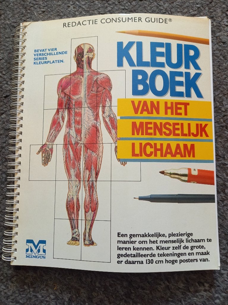 Kleurboek van het menselijke lichaam/ zo goed als nieuw, Boeken, Verzenden, Beta, Zo goed als nieuw, HBO