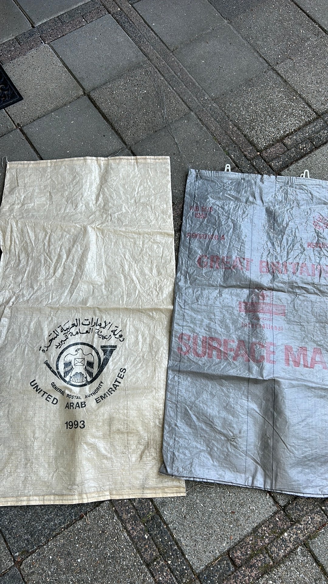 Oude post zakken 2 stuks, Ophalen of Verzenden, Huis en Inrichting