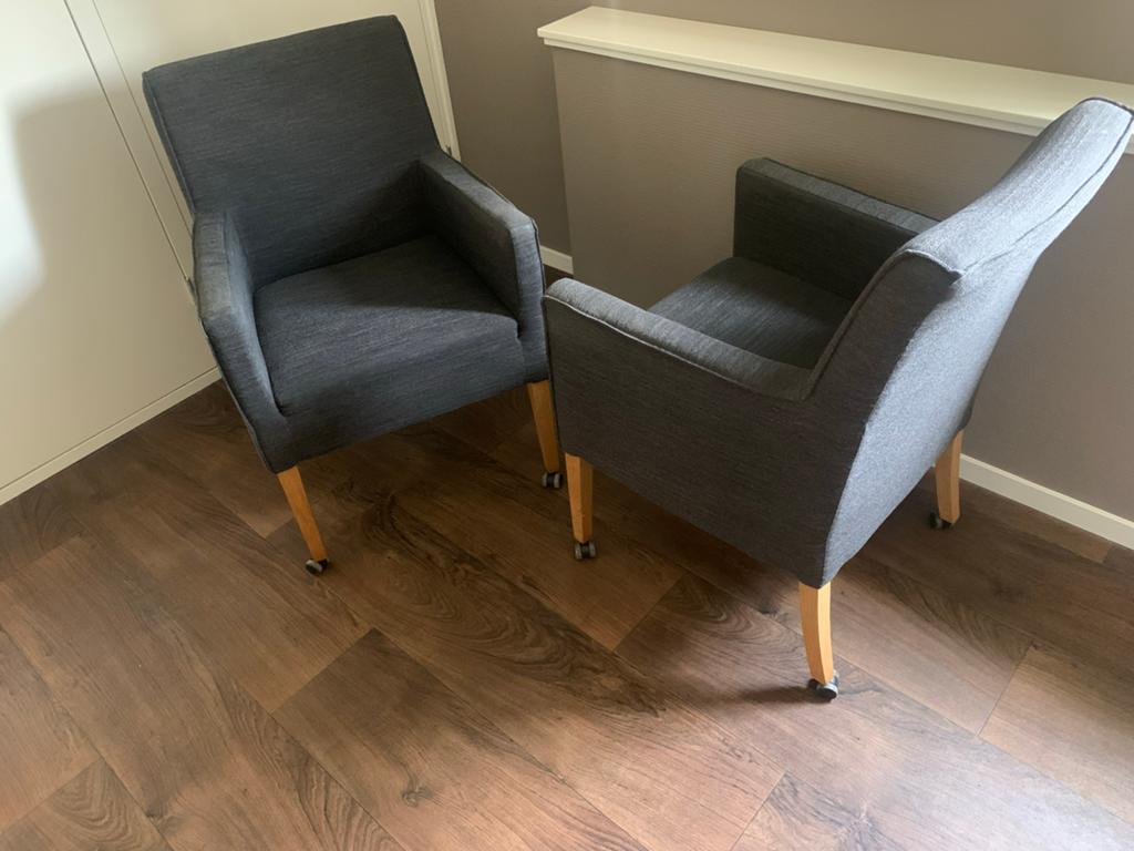 Eetkamer stoelen, Ophalen, Gebruikt, Grijs, Vijf, Zes of meer stoelen
