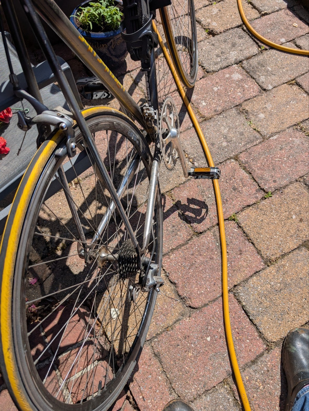 Race fiets Jan janssen, Ophalen