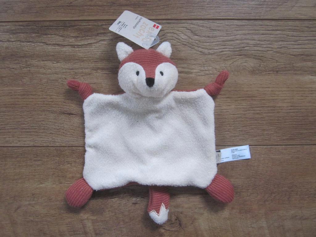 Hema art.33.50.4050 roomwit-roest vos knuffeldoek (3x), Ophalen of Verzenden, Nieuw, Hond