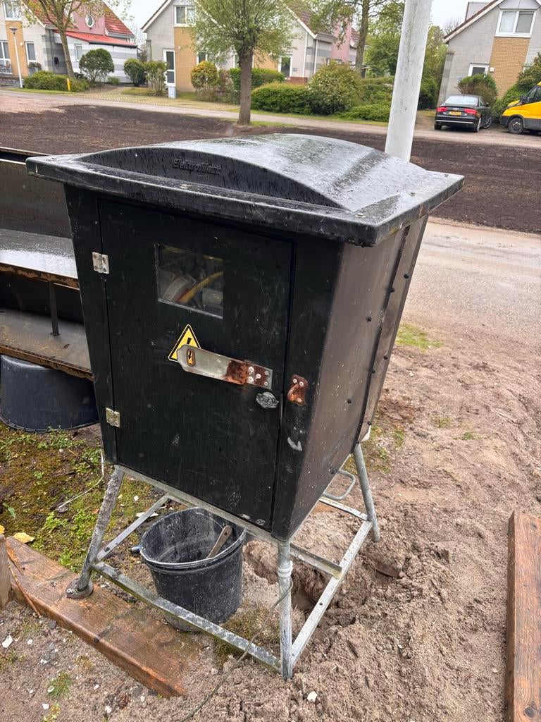 63A Bouwstroomkast met waterput - Ideaal voor bouwplaatsen, Ophalen of Verzenden, Gebruikt, Overige typen