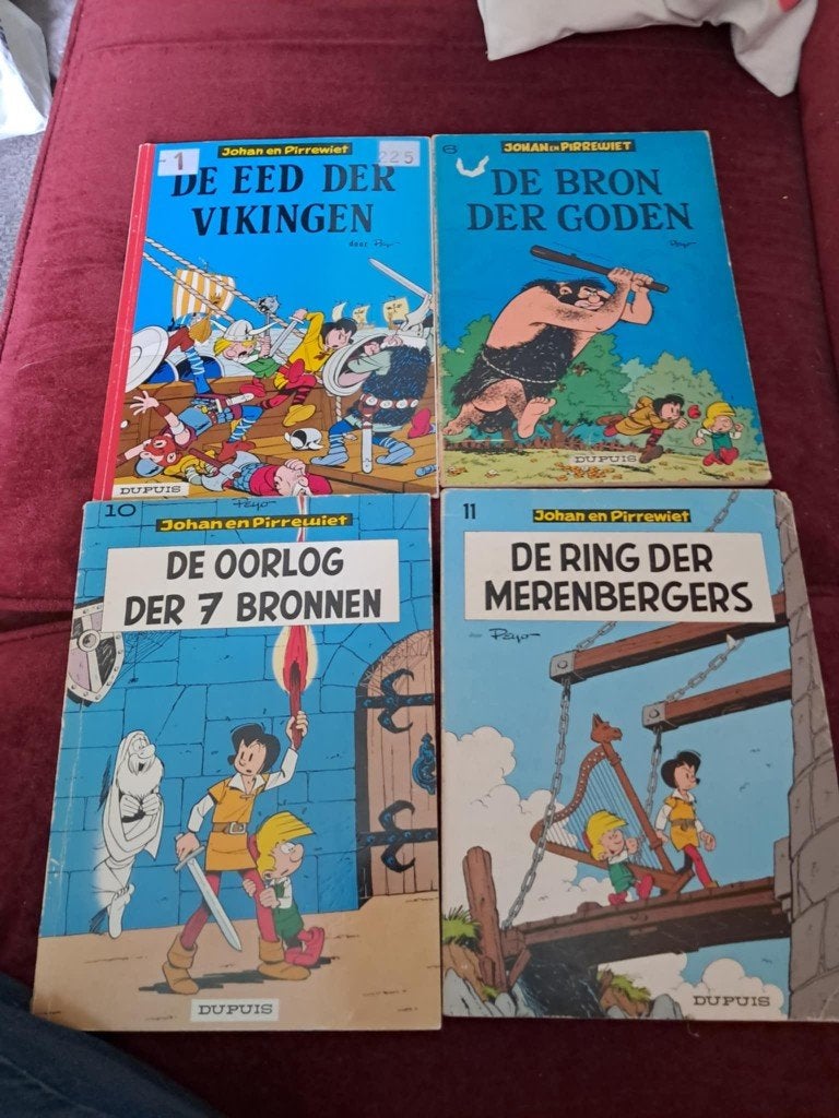 Johan en pirrewiet strips, Meerdere stripboeken, Ophalen, Gelezen, Peyo
