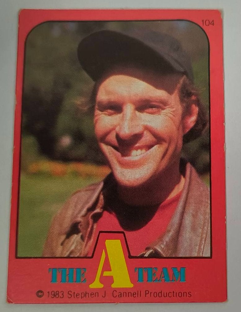 The A-Team Monty Gum 1983 no.104, Verzamelen, Ophalen of Verzenden, Nieuw, Foto of Kaart