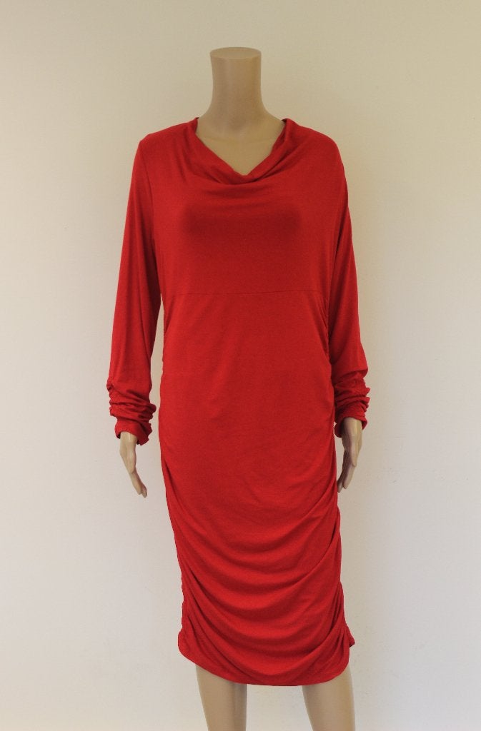 Ro-Zu rode jurk maat 44, Kleding | Dames, ., Maat 42/44 (L), Ophalen of Verzenden, Zo goed als nieuw