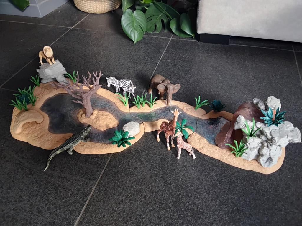 Schleich waterplaats, combi van 3 sets, incl dieren., Ophalen of Verzenden, Zo goed als nieuw