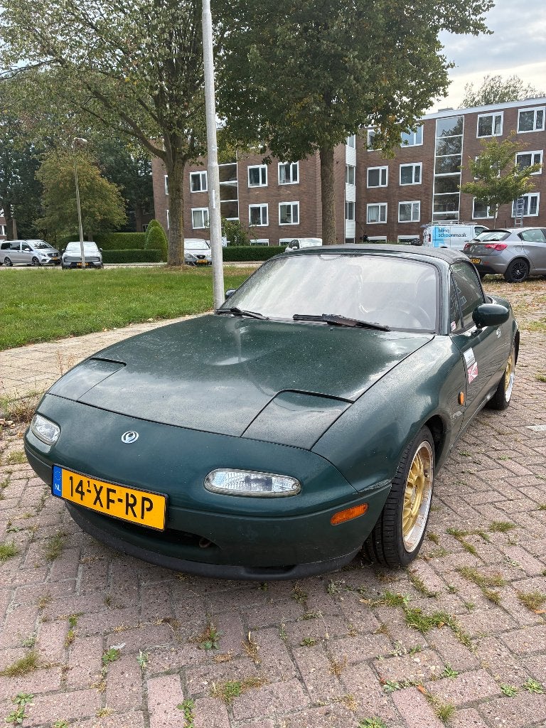 Mazda MX-5 1.6 I 1995 Groen, Achterwielaandrijving, Zwart, 4 cilinders, Leder