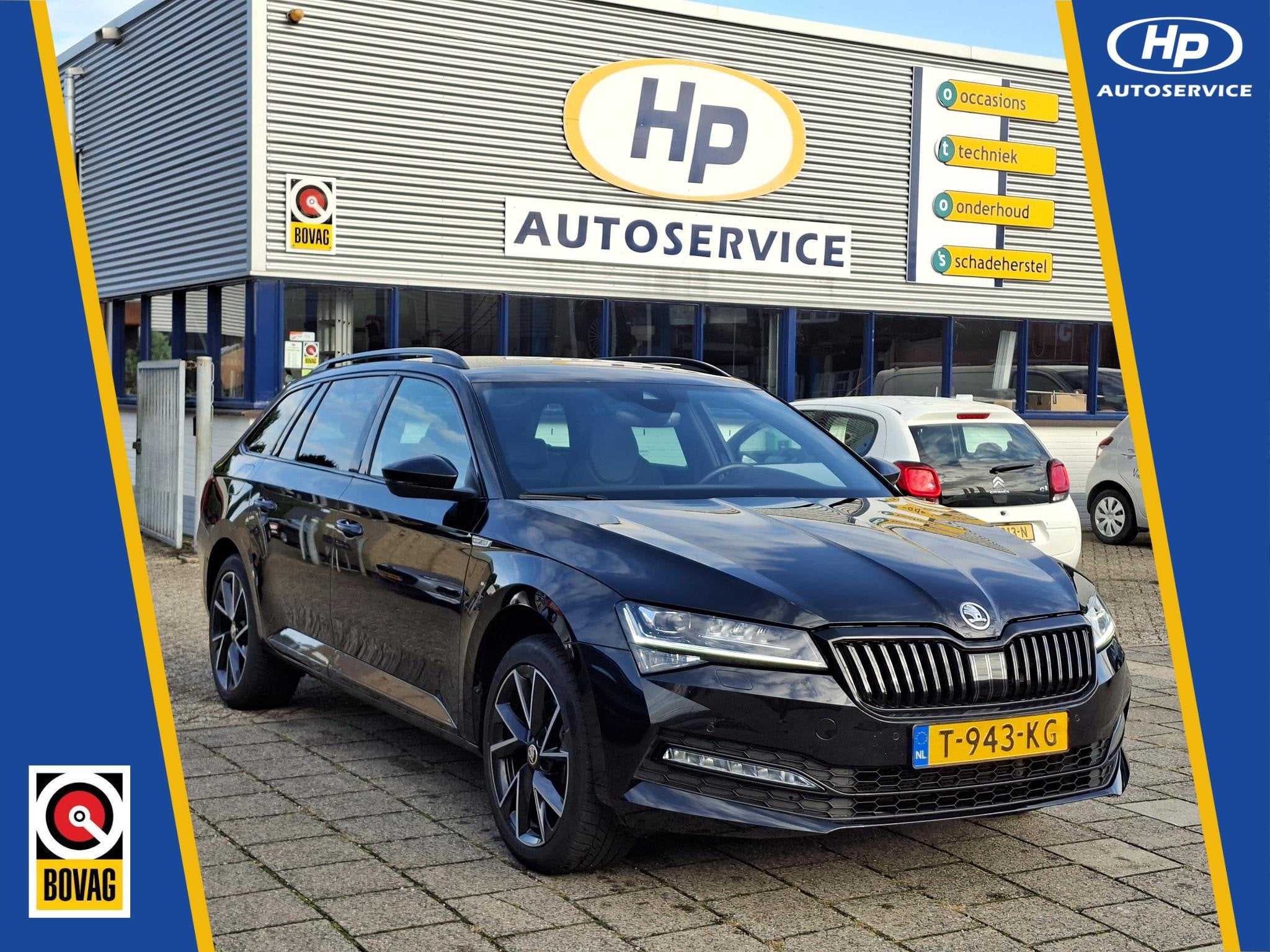 Skoda Superb Combi 1.5 TSI ACT Sportline Business Carplay Sp, Auto's, Dealer onderhouden, 4 cilinders, 150 pk, Alcantara