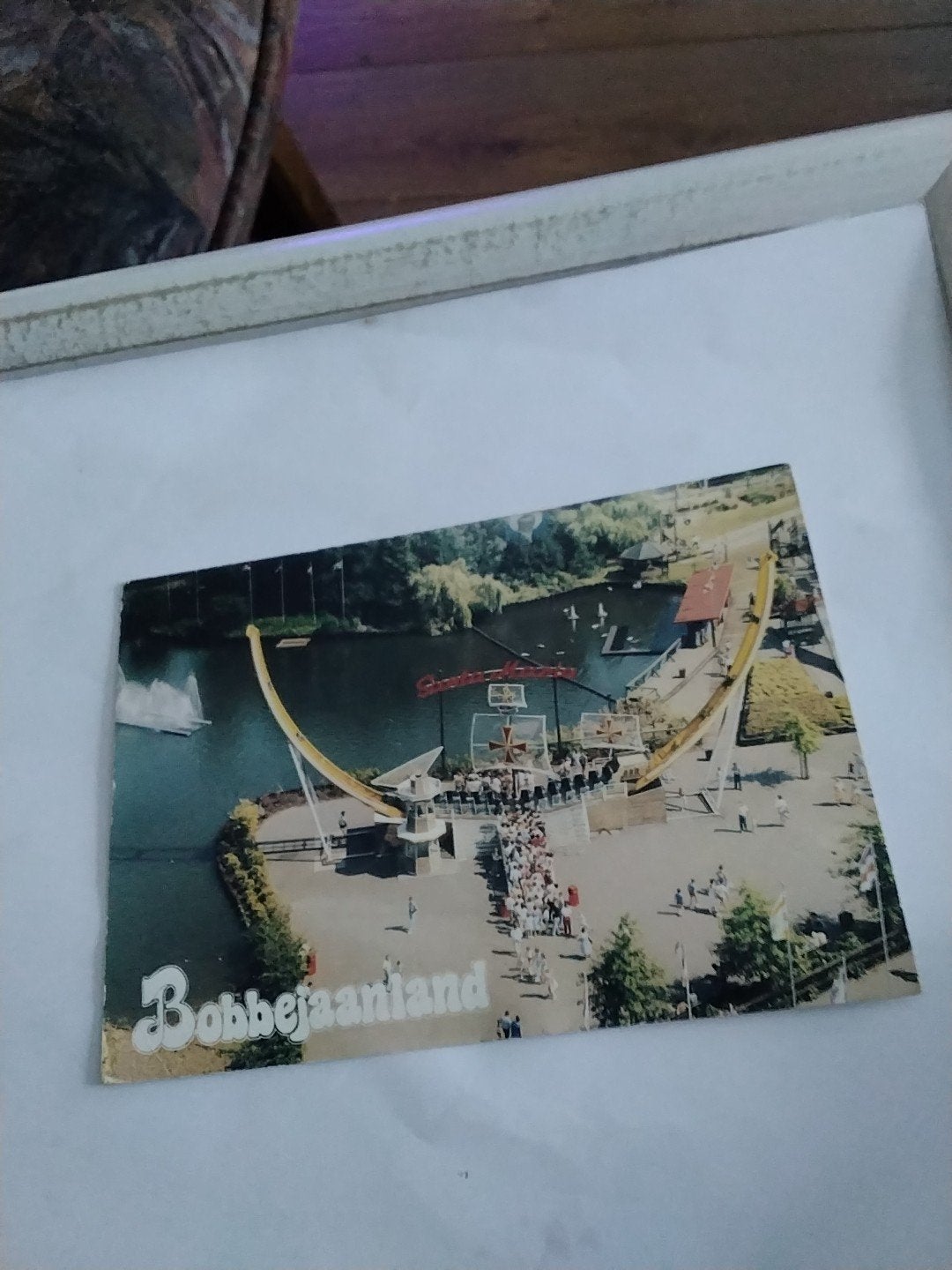 Vintage Ansichtkaart Bobbejaanland - 1986 SANTA MARIA BOOT, Verzamelen, Ophalen of Verzenden, 1980 tot heden, Gelopen