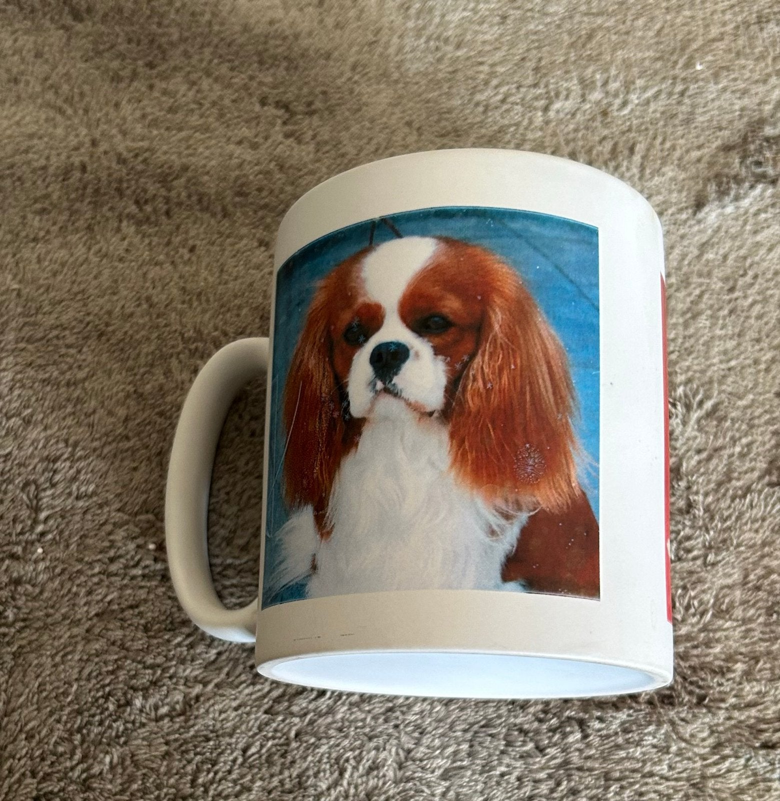 Mok met hondenprint - Cavalier King Charles Spaniel, Overige typen, Nieuw, Ophalen of Verzenden, Steen/keramiek