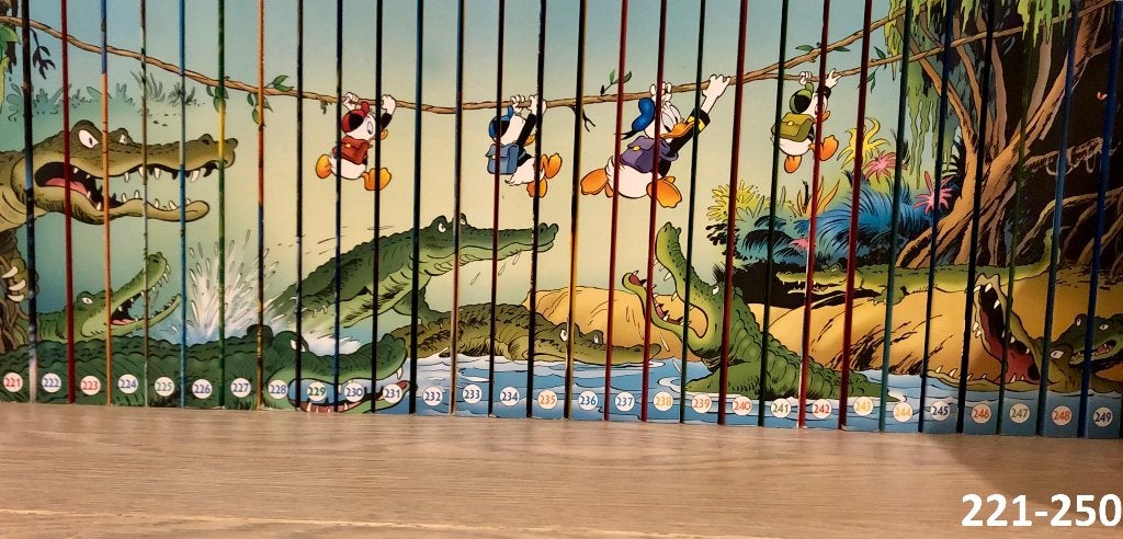 Prachtige complete rugtekening Donald Duck pocket 221-249!, Complete serie of reeks, Ophalen of Verzenden, Zo goed als nieuw, Donald Duck