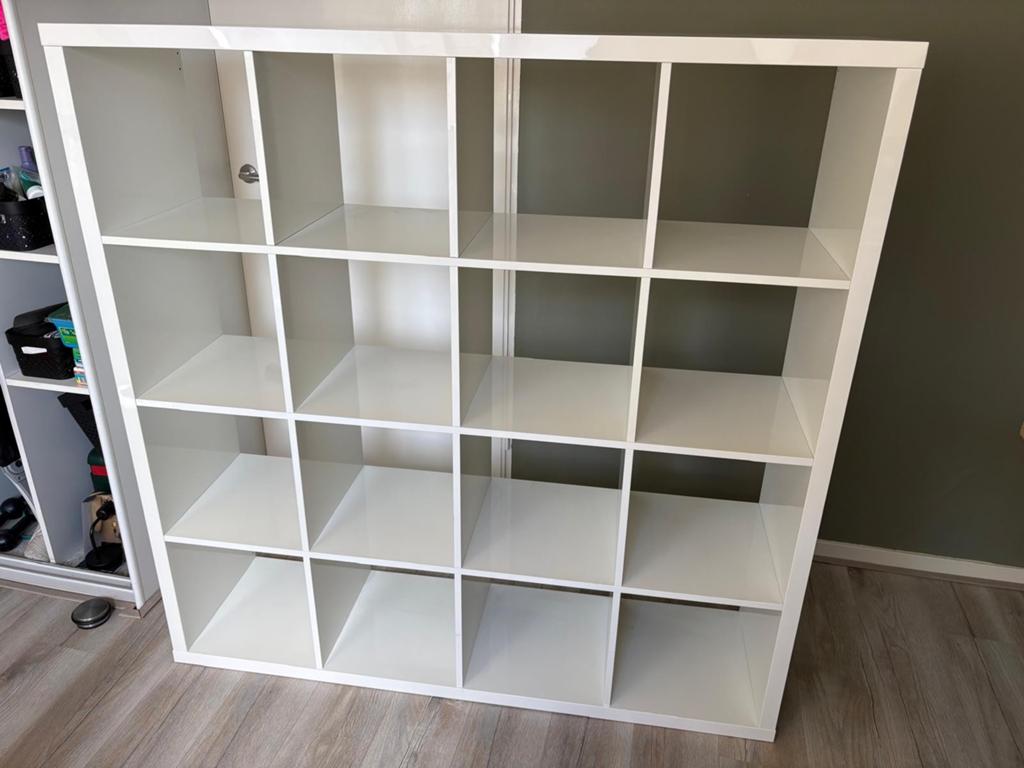Ikea KALLAX vakkenkast wit 147x147x39 cm, Gebruikt, 100 tot 150 cm, 100 tot 150 cm, Ophalen of Verzenden
