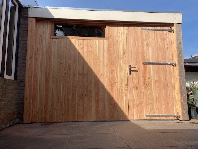 Douglas deur 114x203cm, Tuin en Terras, Ophalen, Nieuw, Minder dan 180 cm, Overige typen