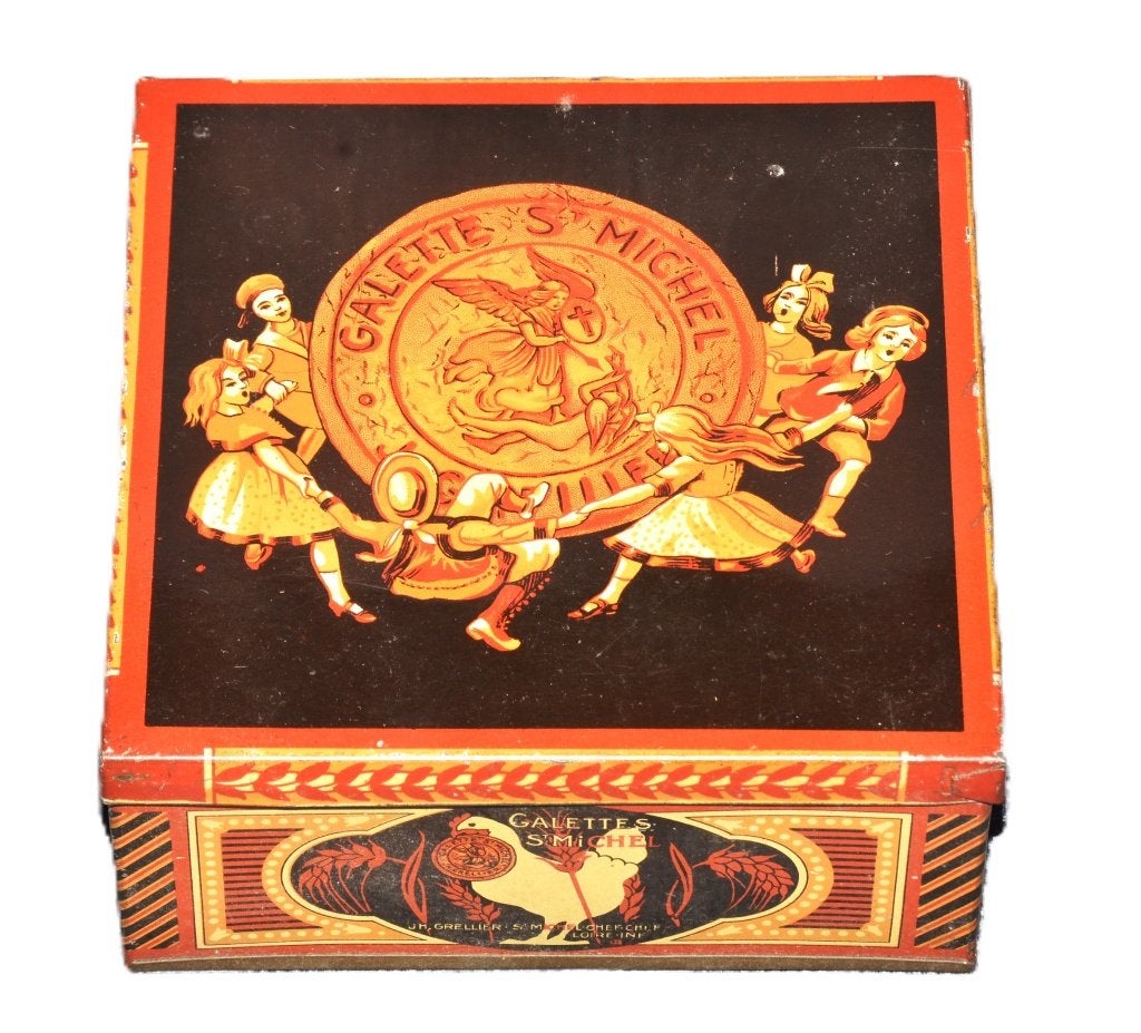 Frans blik biscuits koek Galette St Michel Bretagne haan, Verzamelen, Ophalen of Verzenden, Gebruikt, Overige