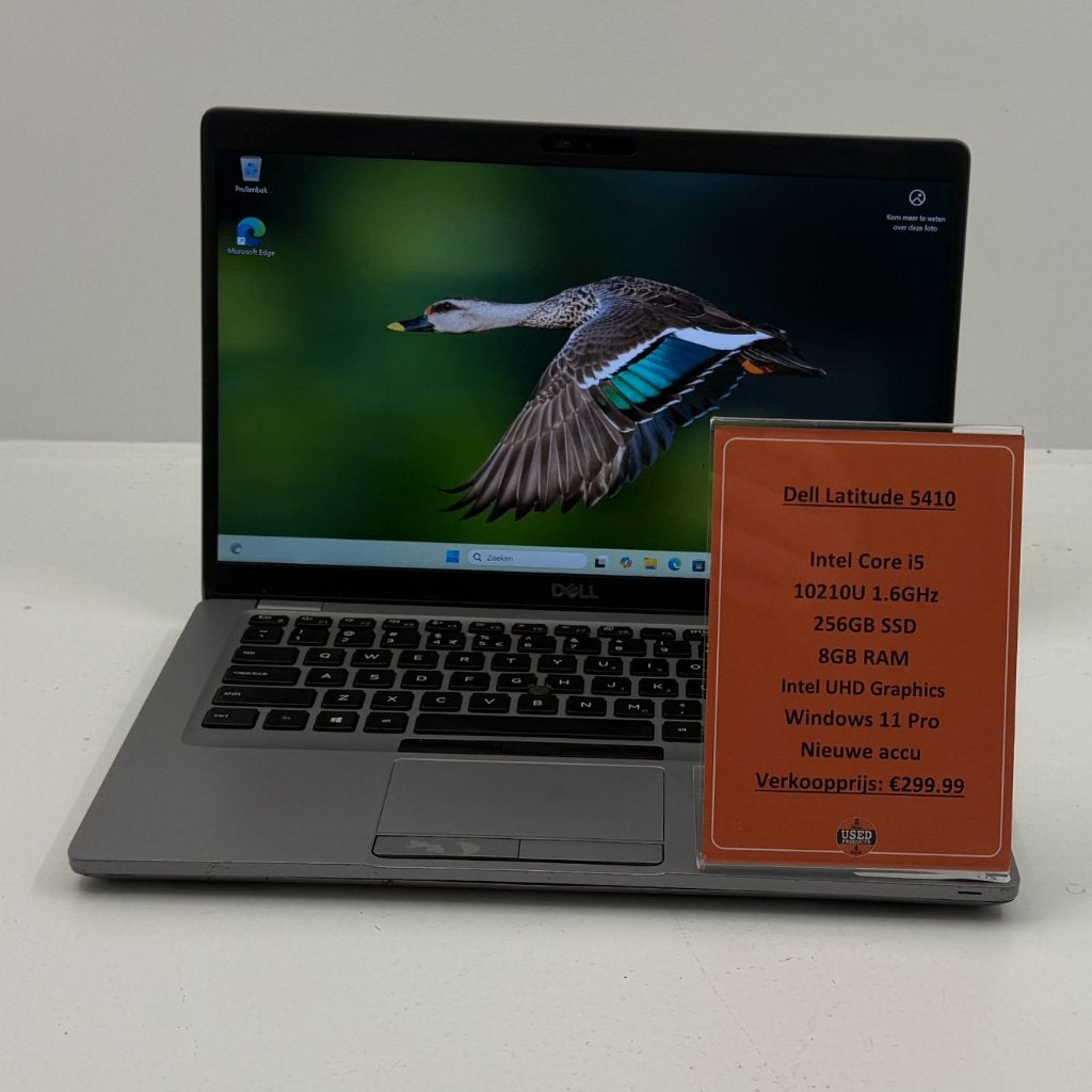 Dell Latitude 5410 Laptop | i5-10210U 256GB SSD 8GB RAM, 2 tot 3 Ghz, Qwerty, Toulonselaan 72, 14 inch