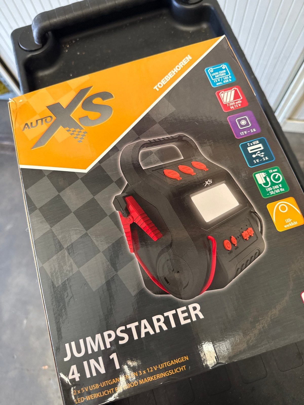 Auto XS Jumpstarter 4-in-1 met compressor en USB, Ophalen, Nieuw
