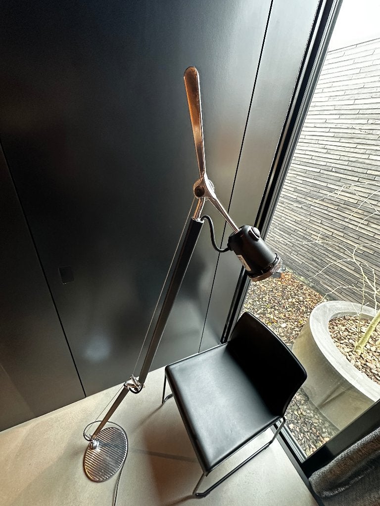 Artemide Tolomeo Basculante vloerlamp lamp zwart, Ophalen, High-end Furniture, Zo goed als nieuw, Metaal