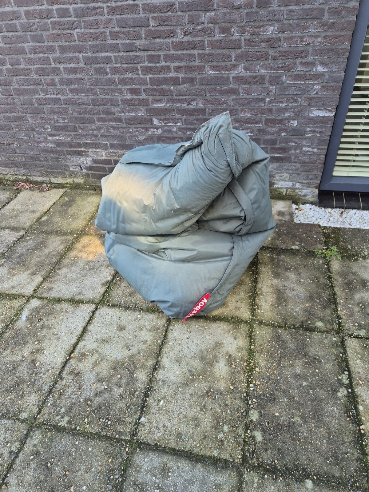 Gratis Fatboy zitzak, groen - Vandaag ophalen!, Ophalen of Verzenden, Gebruikt, Groen, Zitzak