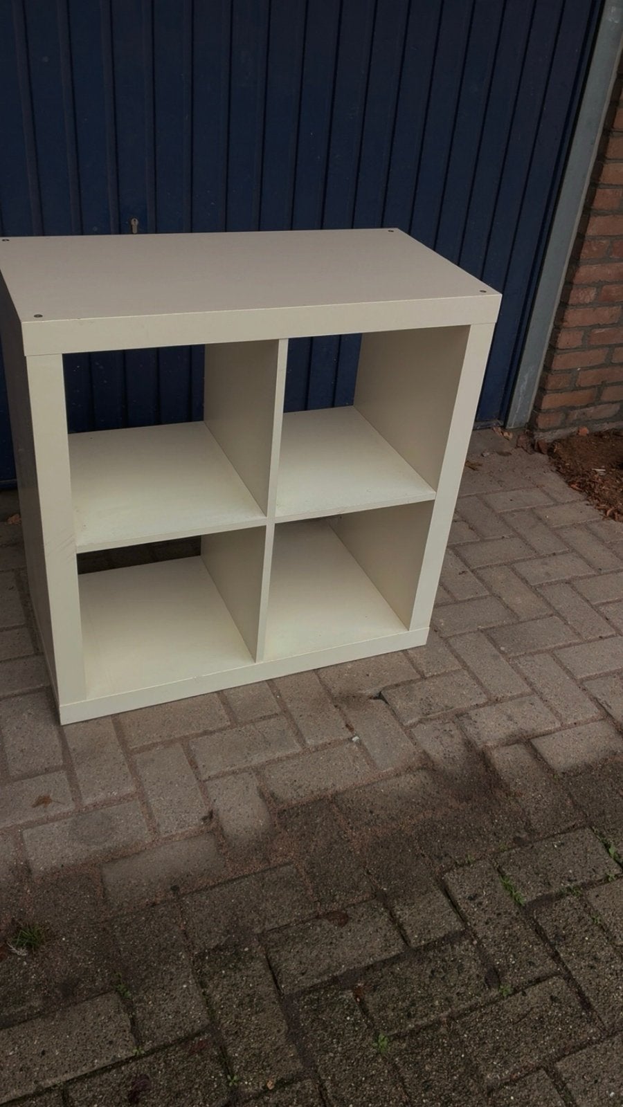 Kast 2x2 vakken - Crème/Wit, Huis en Inrichting, Ophalen, Met plank(en), Gebruikt, 50 tot 100 cm