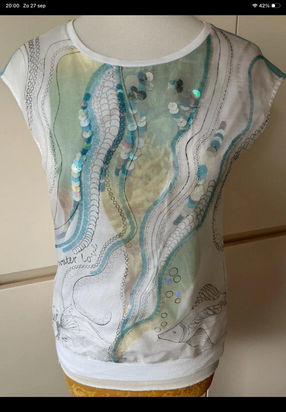 Marccain, Marc Cain blouse maat 2 (36), Ophalen of Verzenden, Zo goed als nieuw, Maat 36 (S), Meerkleurig