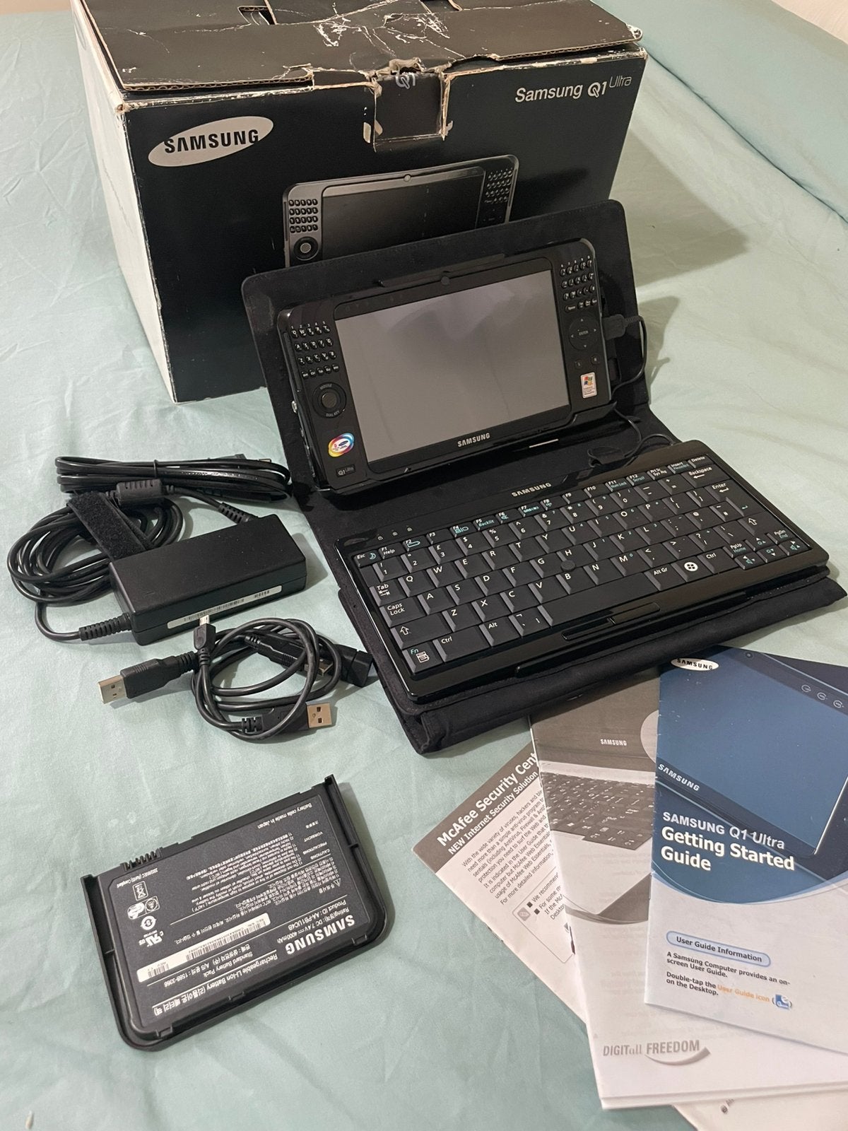 VINTAGE SAMSUNG Q1 ULTRA UMPC COMPLEET, Computers en Software, Ophalen of Verzenden