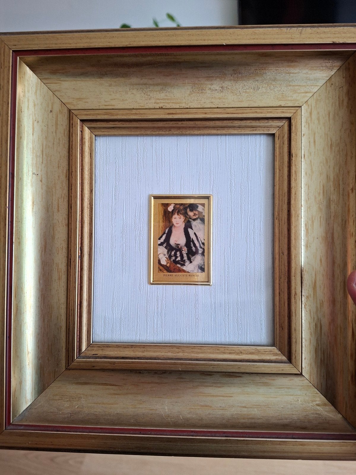 Vintage artitalia schilderijtje bladgoud, chromolitographie, Ophalen