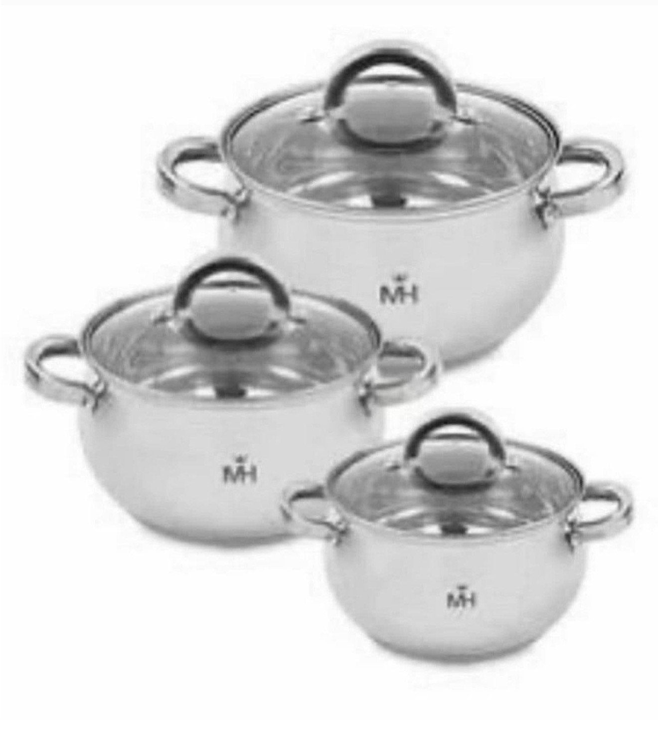 NIEUW - Mercury Haus Jumbo 6-delige pannenset MC-1855 pannen, P, P, P, Nieuw
