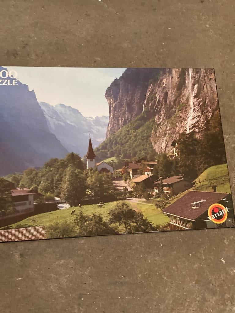Puzzel Lauterbrunnen RUILEN, Hobby en Vrije tijd, Ophalen, 500 t/m 1500 stukjes, Zo goed als nieuw