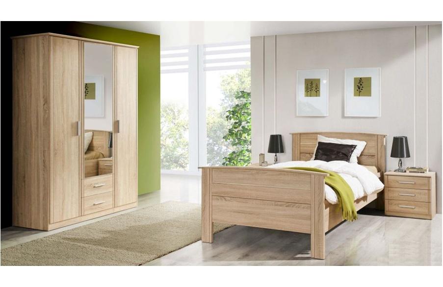 Senioren bed 100 x 200 cm met instelbare lighoogte., Eenpersoons, Bruin, Verzenden, Nieuw