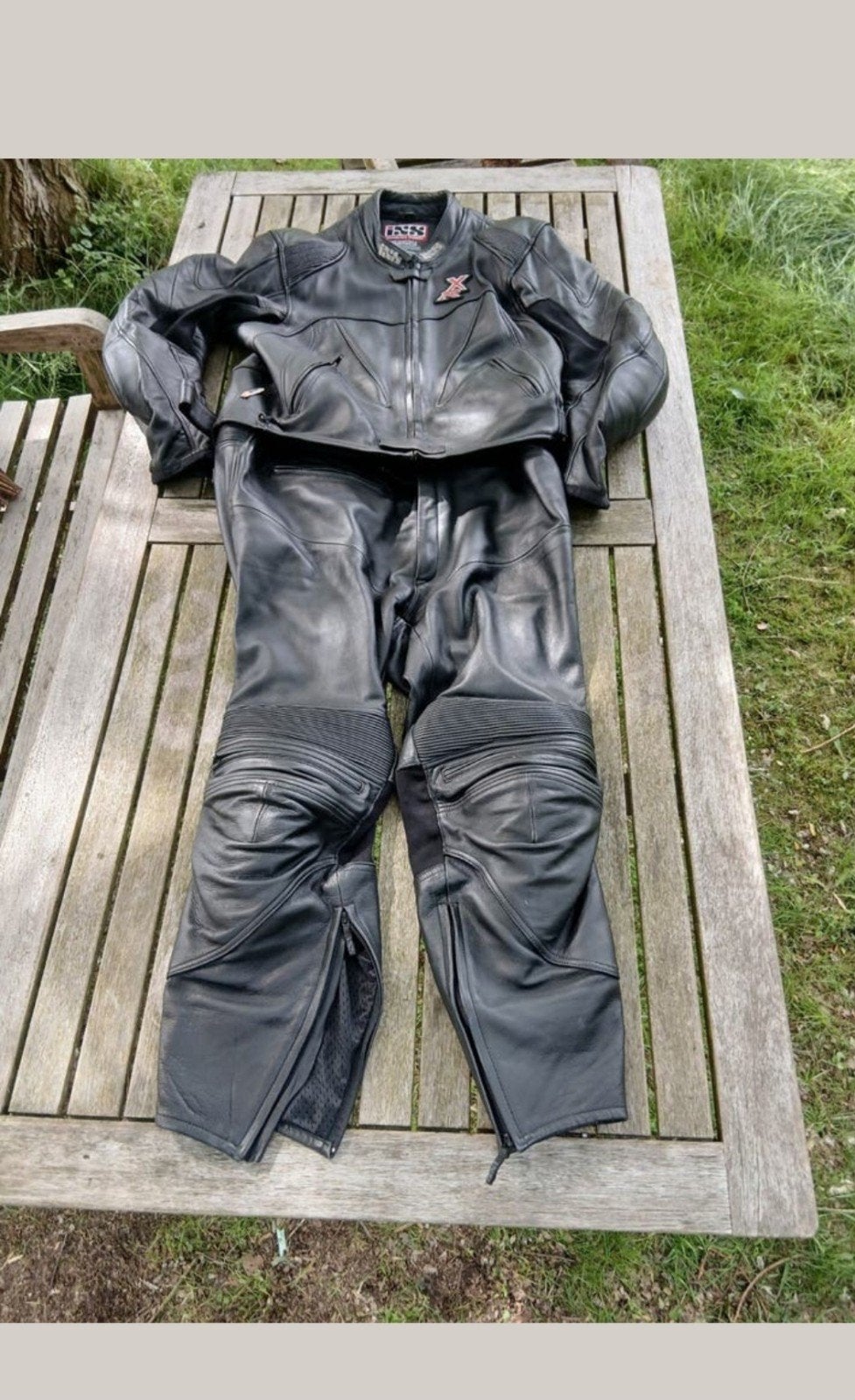 Motorpak van leer, maat 60 dames, Motoren, Ophalen of Verzenden, Tweedehands, Dames, Combipak