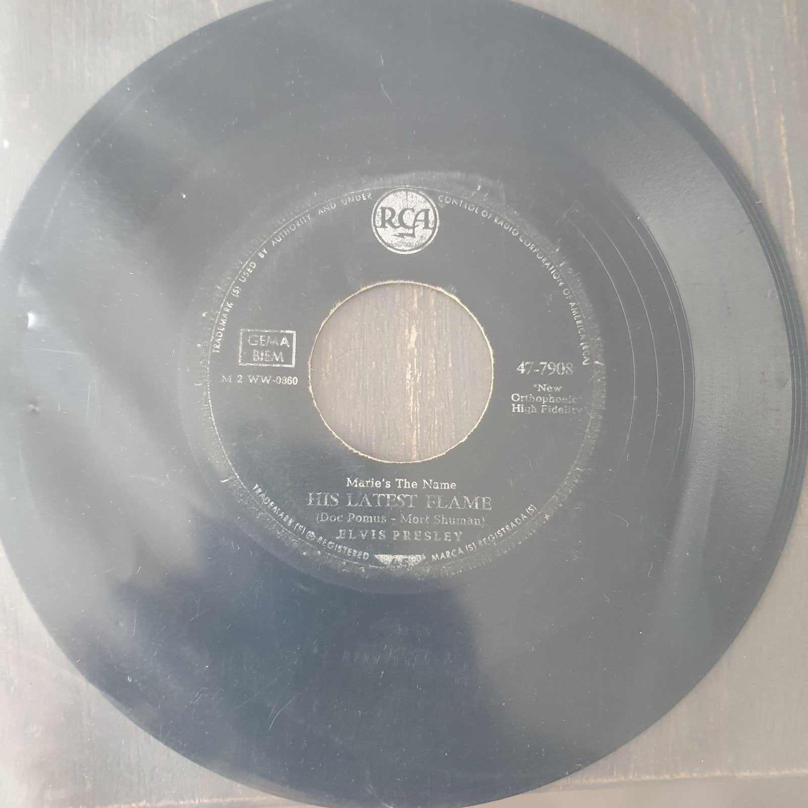 Elvis Presley - His Latest Flame / Little Sister (7 inch), Cd's en Dvd's, Ophalen, Gebruikt, 7 inch, Pop