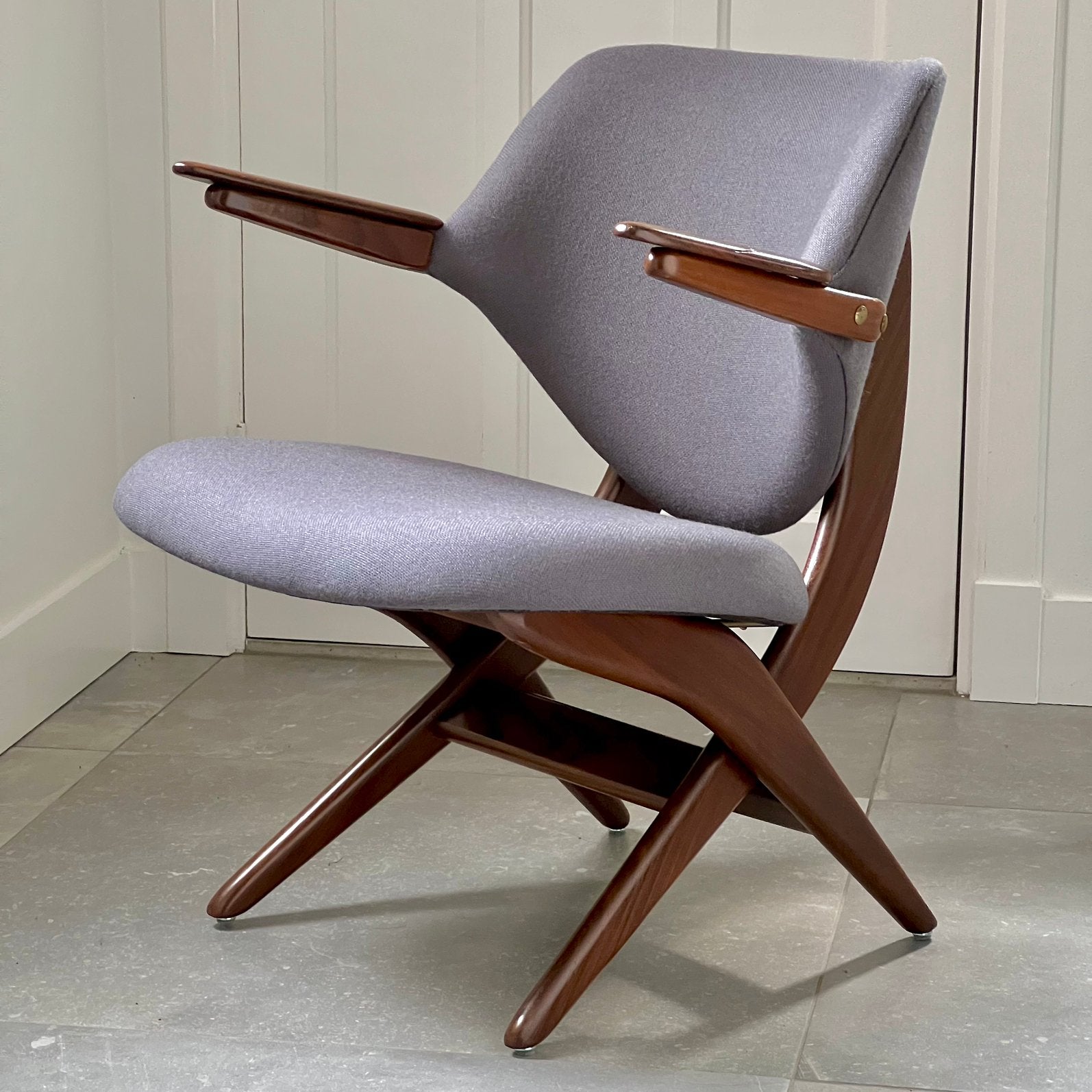 Diverse vintage fauteuils geheel gerestaureerd in nieuwstaat, Huis en Inrichting, Hout, 75 tot 100 cm, Ophalen of Verzenden, Zo goed als nieuw