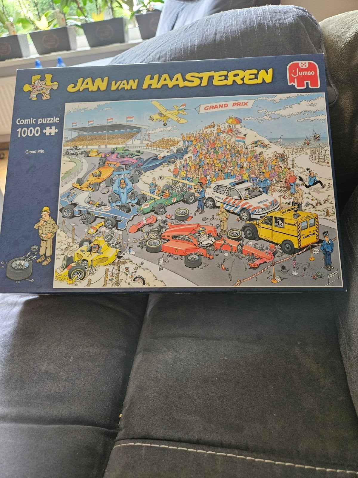 Jan van Haasteren Grand Prix 1000 stukjes legpuzzel, Ophalen of Verzenden, 500 t/m 1500 stukjes, Gebruikt, Legpuzzel
