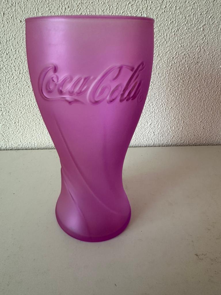 FIFA World Cup RUSSIA 2018. McDonalds. Coca Cola. Paars glas, Verzamelen, Ophalen, Zo goed als nieuw, Frisdrankglas