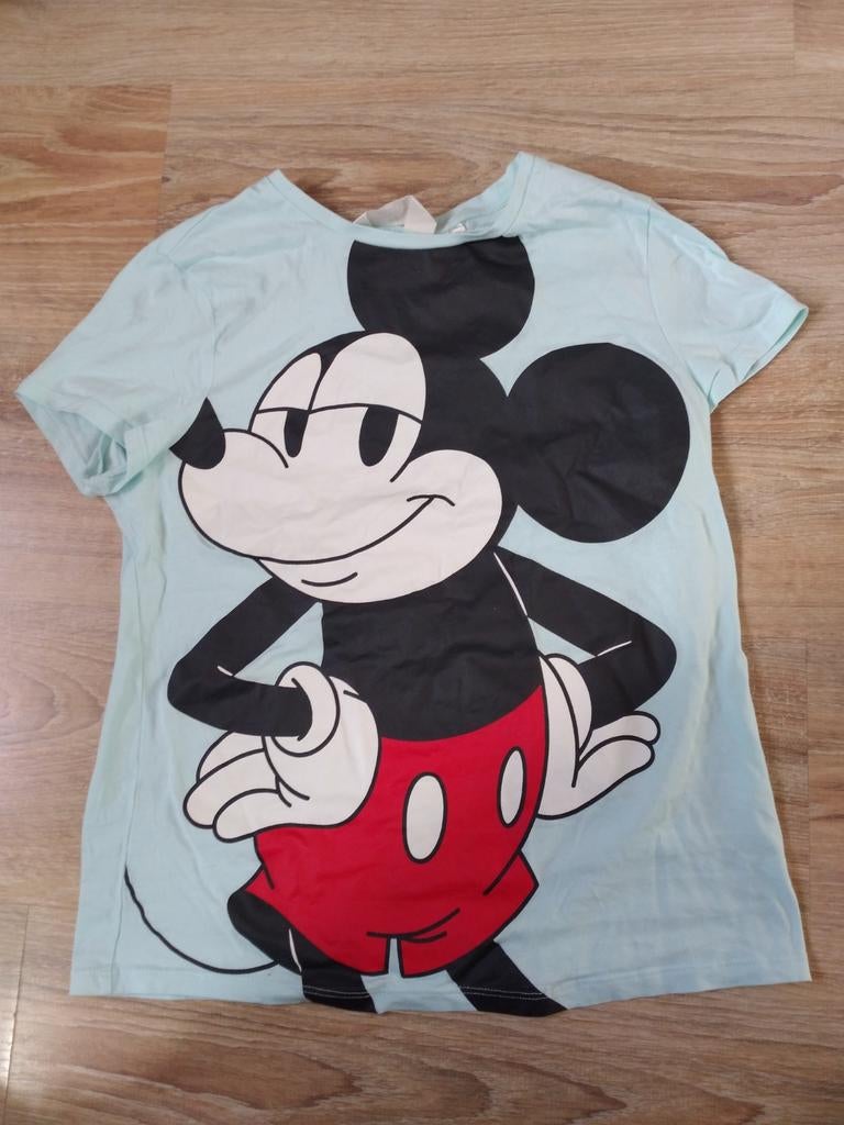 Leuk Mickey Mouse T shirt maat 158, Meisje, H&M, Ophalen of Verzenden, Zo goed als nieuw