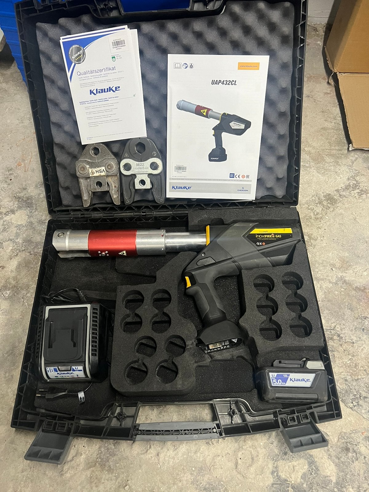 Klauke / Henco / Uponor UAP432CL Persmachine / Perstang, Ophalen of Verzenden, Zo goed als nieuw, Overige typen, Makita