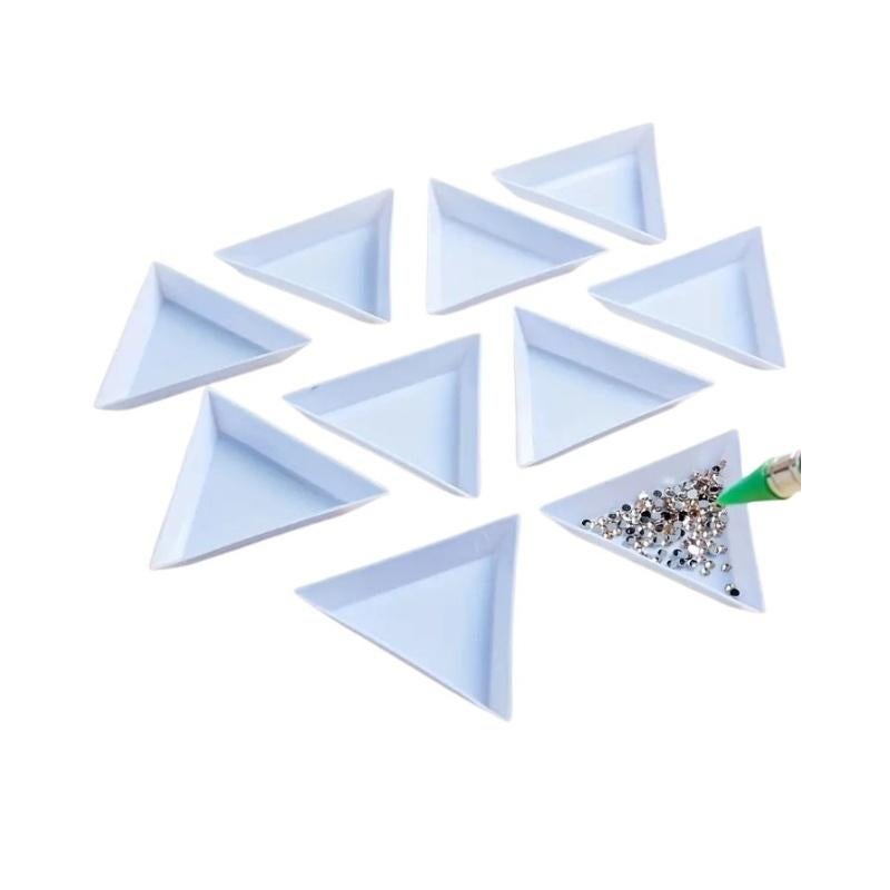 Diamond Painting Set van 10 Driehoekige Schudbakjes, Overige thema's, Nieuw, Ophalen of Verzenden, Info@angelsdiamondpainting.nl
