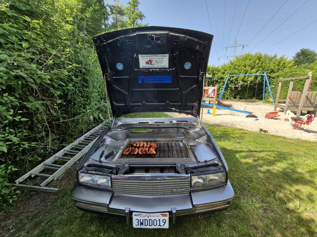 Unieke Cadillac BBQ Aanhanger, Ophalen of Verzenden, Gebruikt, Cadillac (aangepast)