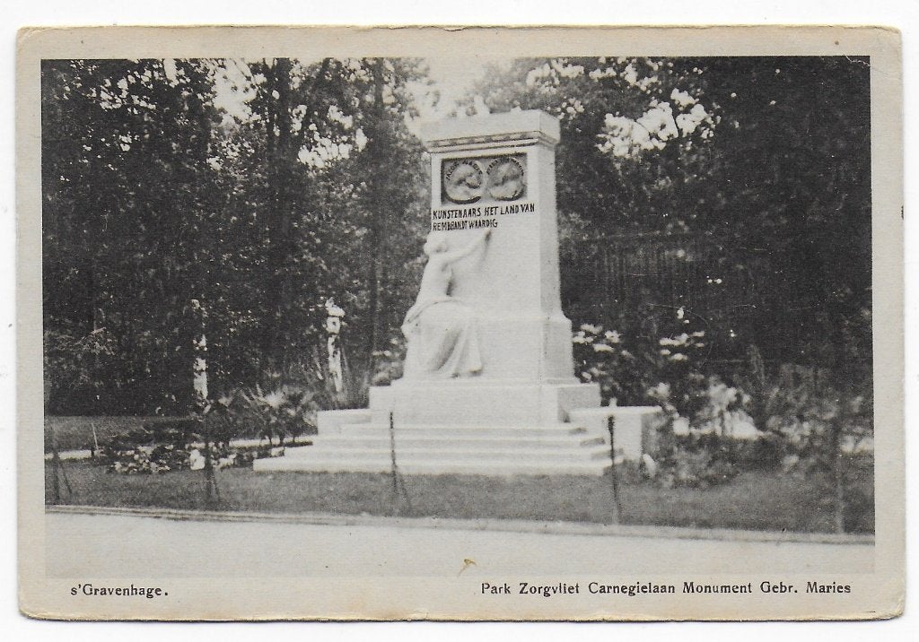 s Gravenhage Park Zorgvliet Oude Ansichtkaart ( B6378 ), Ophalen of Verzenden, 1940 tot 1960, Gelopen, Zuid-Holland
