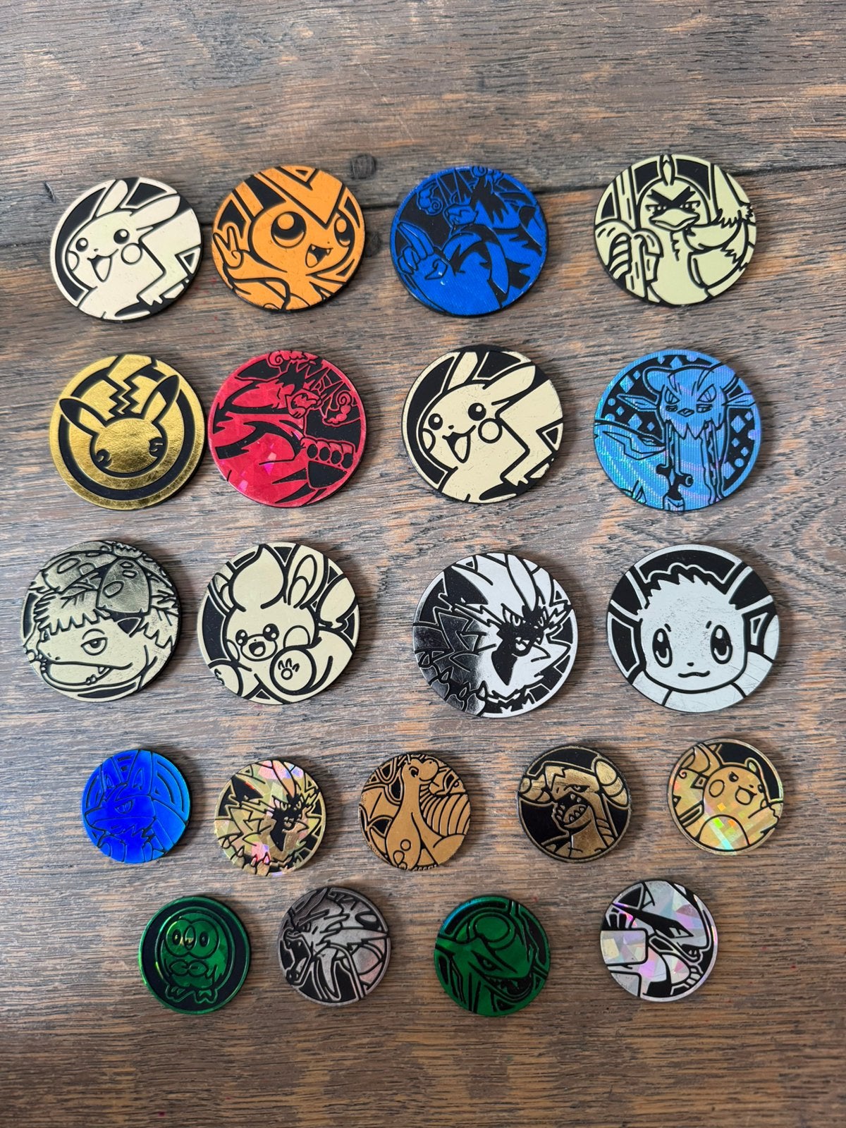 Pokemon coins munten origineel 12 grote en 9 kleine., Ophalen of Verzenden, Zo goed als nieuw, Overige typen