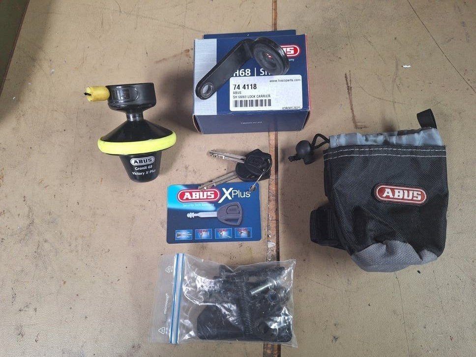 ABUS Granit 68 Victory X-Plus schijfrem remschijf slot, Motoren, Accessoires | Sloten, Ophalen of Verzenden